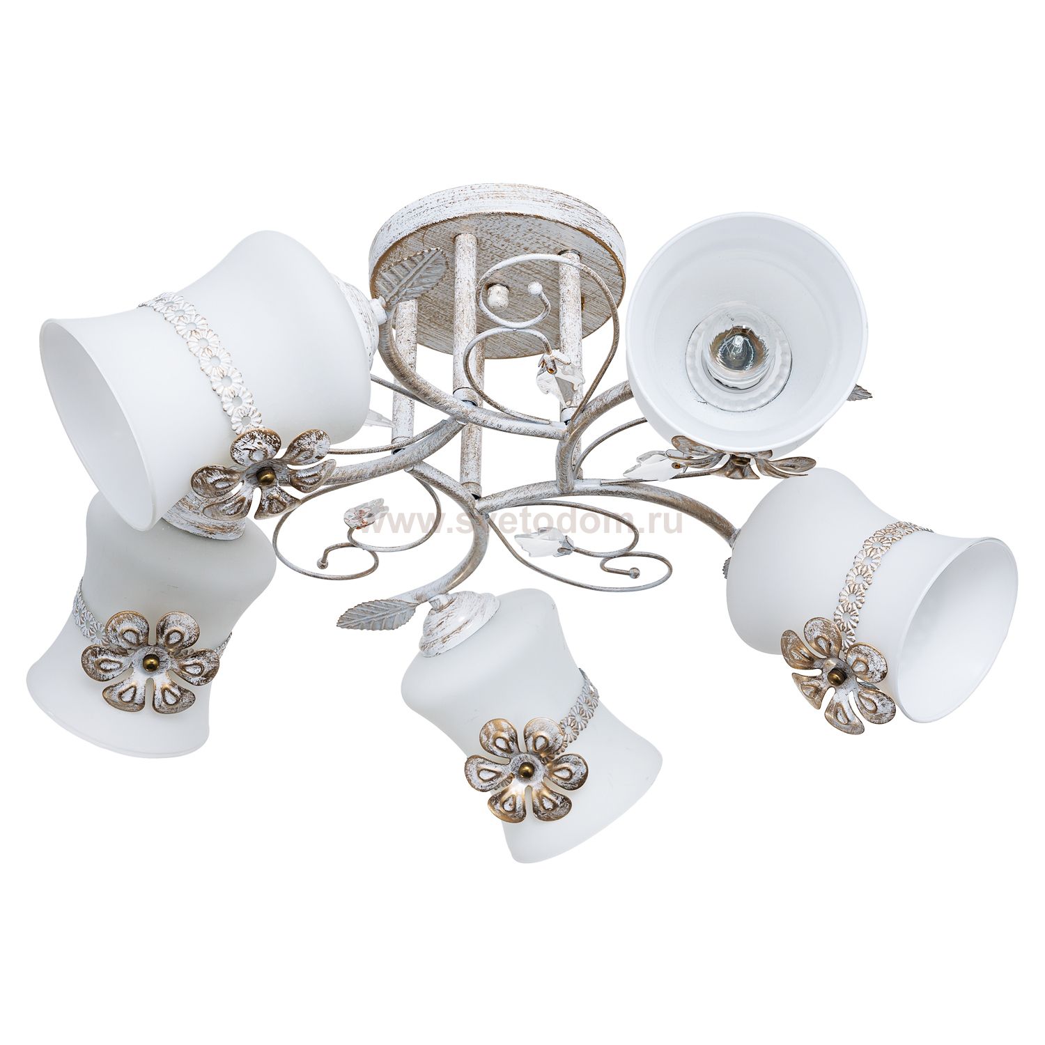 Светильник ЭкономСвет 3430H/5WG WT+WG