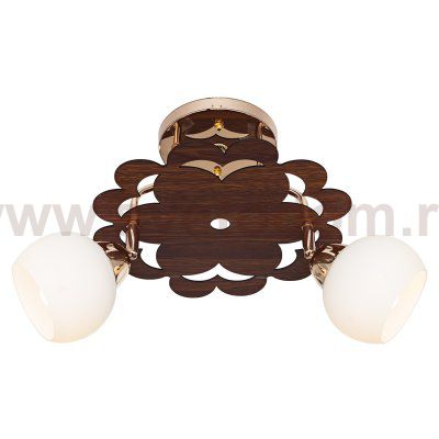 Светильник ЭкономСвет 343LM/2BR+FGD WT