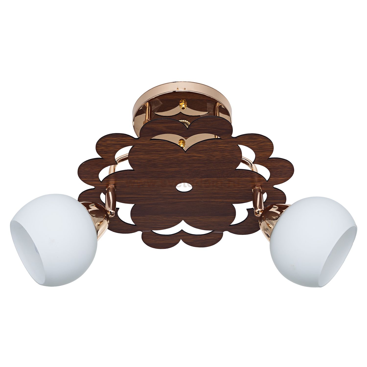 Светильник ЭкономСвет 343LM/2BR+FGD WT