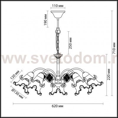 Люстра Lumion 3450/5 ELOISA