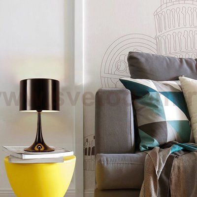 Настольная Лампа Spun Light T D40 Black By Imperiumloft