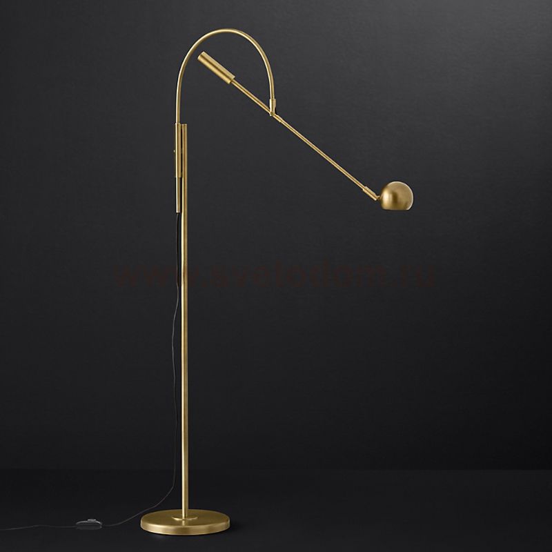 Торшер Restoration Hardware Orbiter Ii Task Floor Brass By Imperiumloft