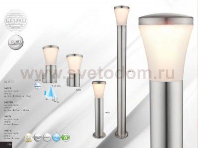 Светильник уличный Globo 34572 ALIDO