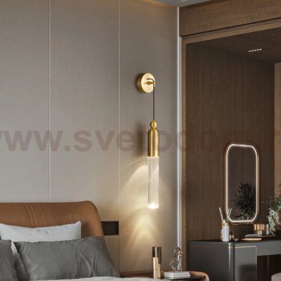 Настенный бра-светильник GELIS WALL Brass