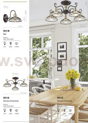 Светильник настенный бра Lumion 3472/1W ZEROME