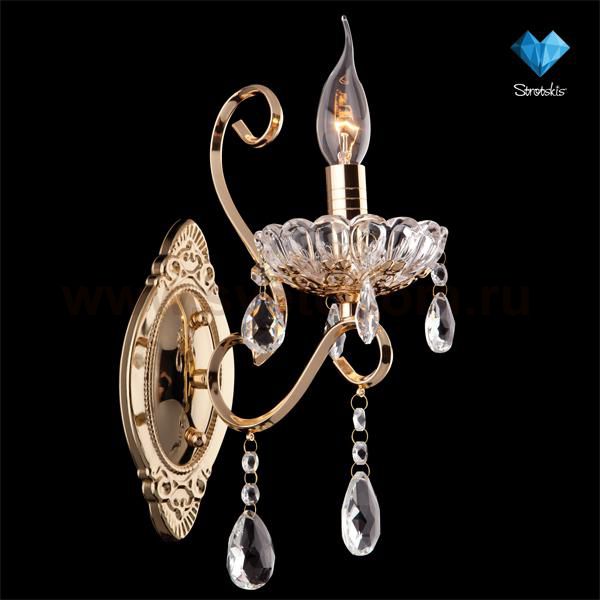 Светильник бра Eurosvet 3477/1 золото прозрачный