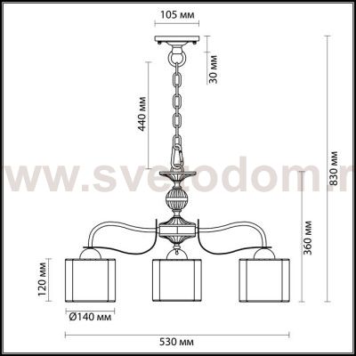 Люстра Lumion 3487/3 LILIVANT
