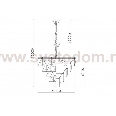 Люстра подвесная Divinare 3508/17 LM-6 CHARA