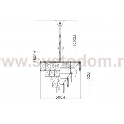 Люстра подвесная Divinare 3508/17 LM-6 CHARA