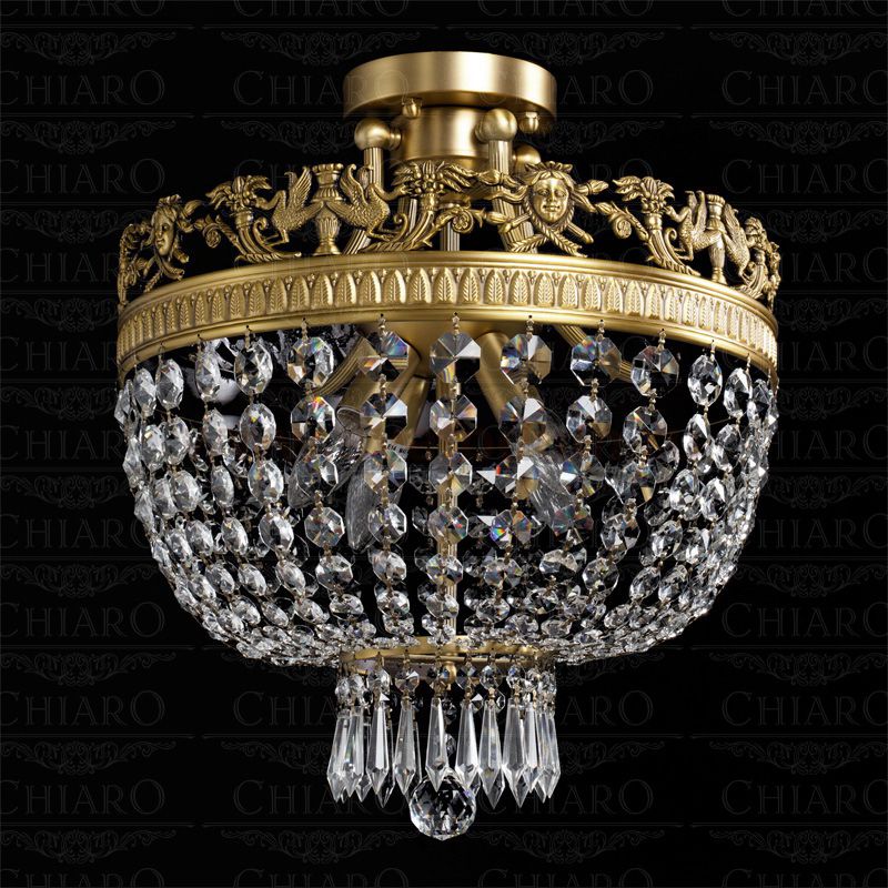 Хрустальная подвесная люстра Chiaro 351012504 Изабелла