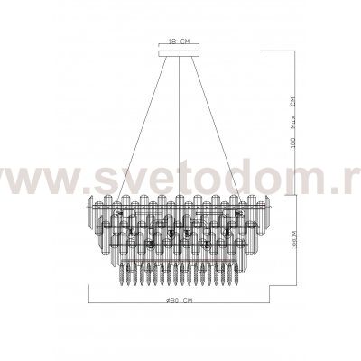 Светильник подвесной Divinare 3510/17 SP-18 BELLATRIX