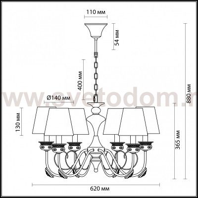 Люстра Lumion 3514/6 IVORIANA