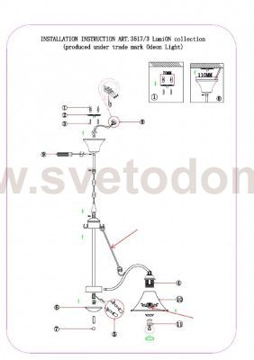 Люстра Lumion 3517/3 ANAKANA