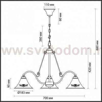 Люстра Lumion 3517/3 ANAKANA