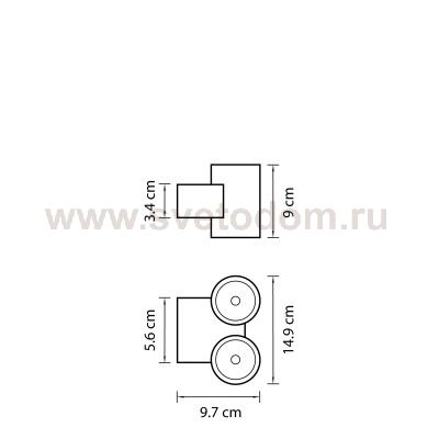 Светильник светодиодный уличный настенный Lightstar 352674 Paro