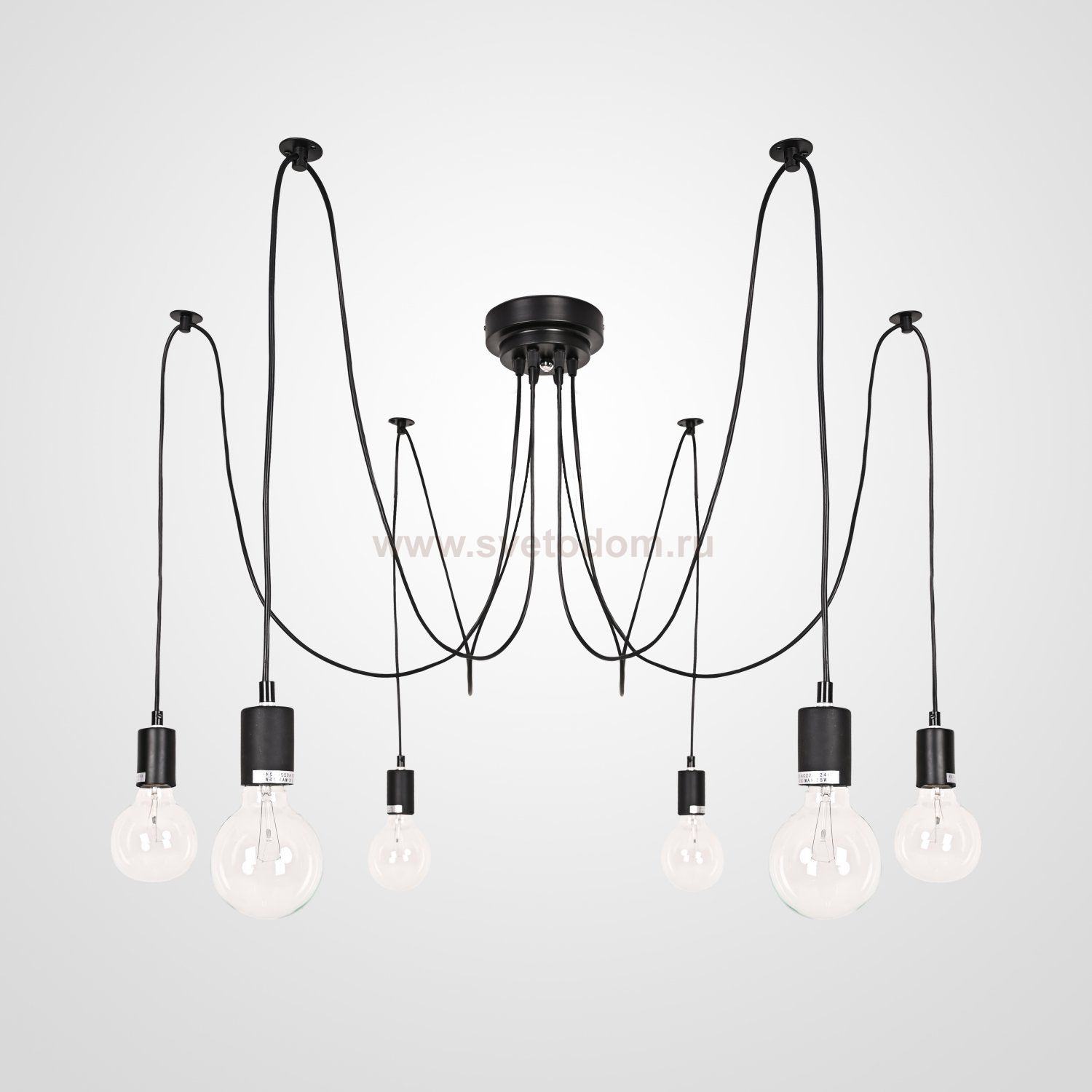 Люстра Spider Black L6 Imperiumloft By Imperiumloft