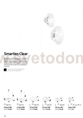 Потолочный светильник Ideal lux SMARTIES CLEAR PL1 D33 (35543)