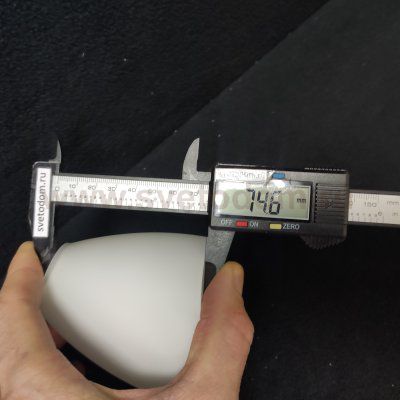 Плафон стекло со скосом 90*110мм E14 (32мм посадка) MW / DE 356012905 Нежность