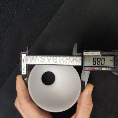 Плафон стекло со скосом 90*110мм E14 (32мм посадка) MW / DE 356012905 Нежность