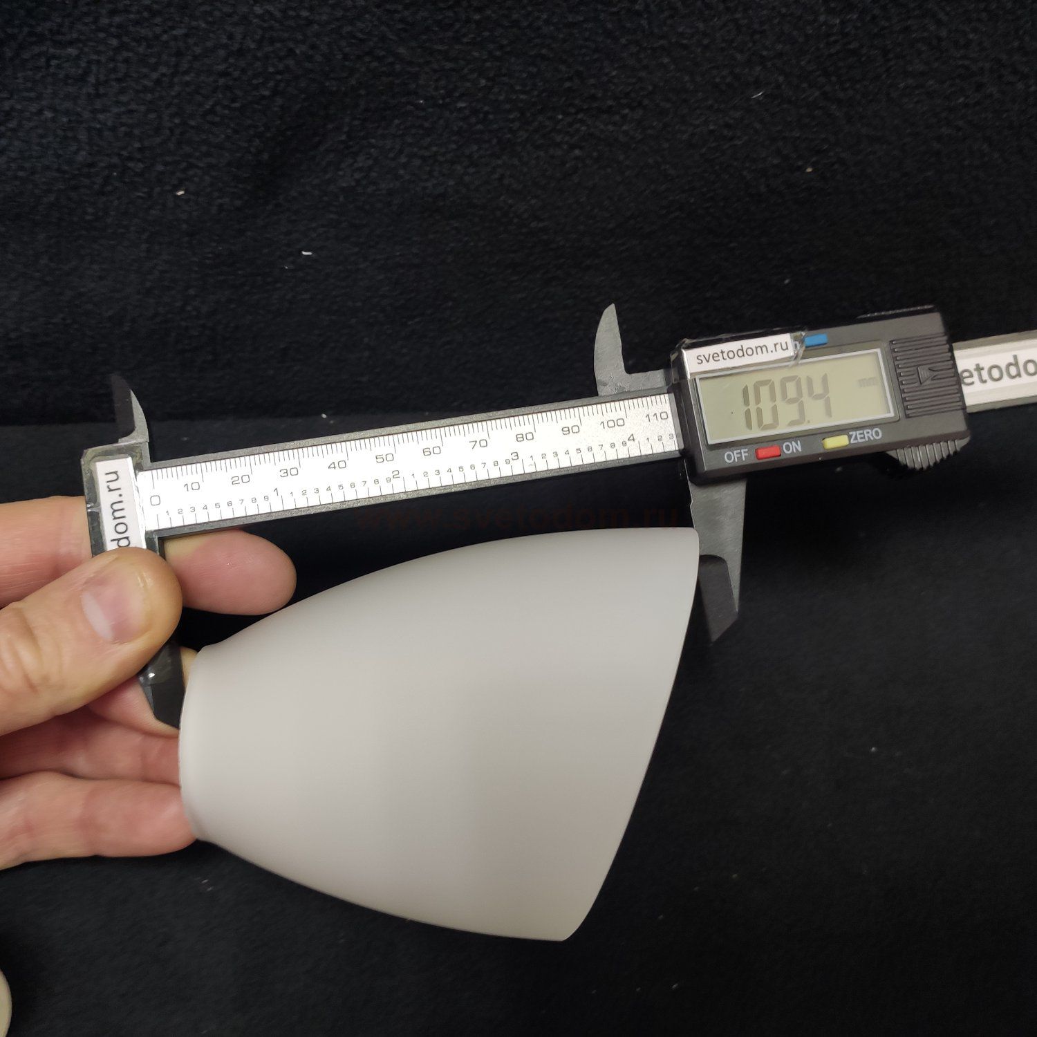 Плафон стекло со скосом 90*110мм E14 (32мм посадка) MW / DE 356012905 Нежность