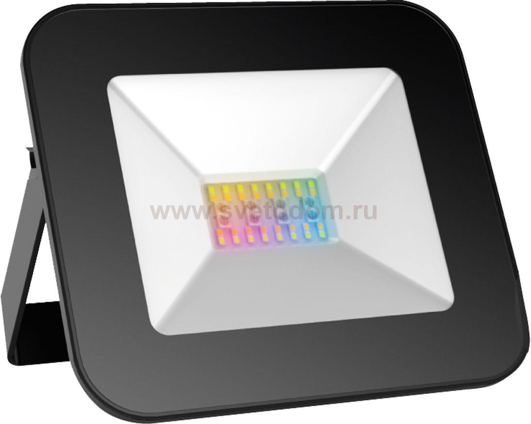 Прожектор Gauss Smart Home 20W 1400lm 3000-6500K 200-240V IP65 черный RGBW+изм.цв.темп.+диммирование LED