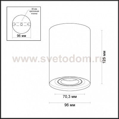 Потолочный накладной светильник Odeon light 3563/1C PILLARON