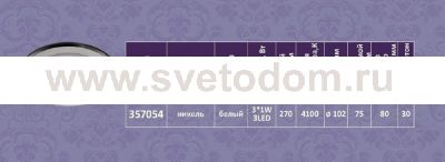Встраиваемый светильник Novotech 357054 BLADE