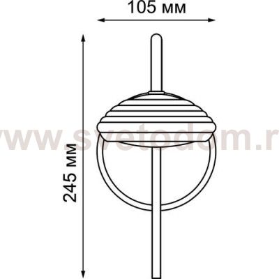 Светильник ландшафтный светодиодный Novotech 357448 CALLE