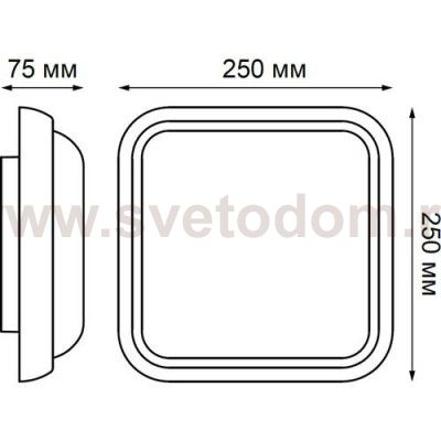 Светильник светодиодный 24Вт белый IP54 Novotech 357512 OPAL