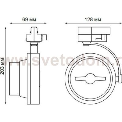 Трековый светильник Novotech 357567 SNAIL