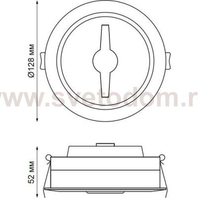 Встраиваемый светодиодный светильник Novotech 357568 SNAIL