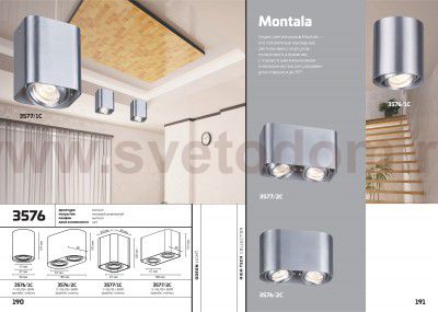 Потолочный накладной светильник Odeon light 3576/1C MONTALA