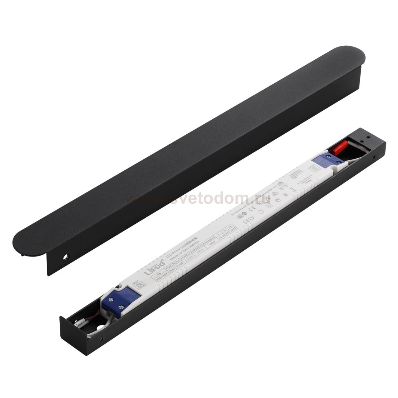 357786BL LEDA ODL26 (Для артикулов 7155) Драйвер  металл/черный  IP20 LED 100W 24V FINO XS