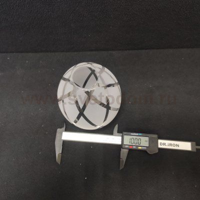 Плафон стекло матовое с узором 100*120мм E14/Е27 (35мм посадка) De markt/ Mw 358011 Грация