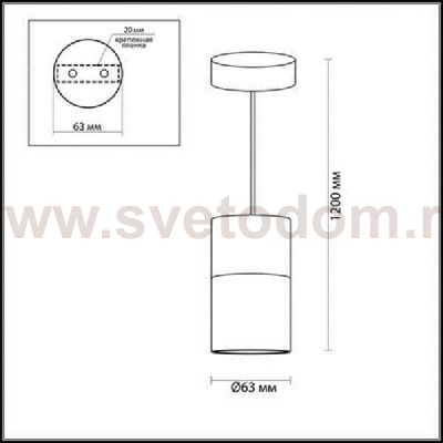Подвесной светильник Odeon light 3582/1 DUETTA