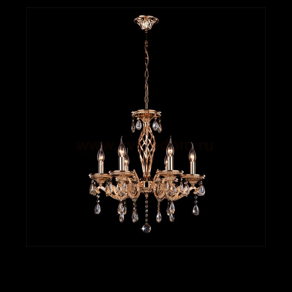 Люстра Eurosvet 3585/6 золото/тонированный хрусталь