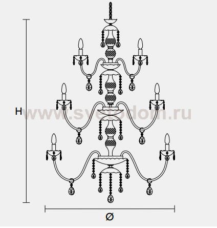 Подвесной светильник Masiero CLASSICA 3587 10+10+5