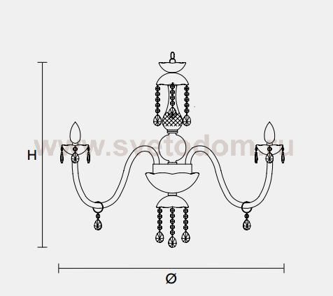 Подвесной светильник Masiero CLASSICA 3587 5