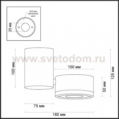 Потолочный накладной светильник Odeon light 3588/1C TUNASIO