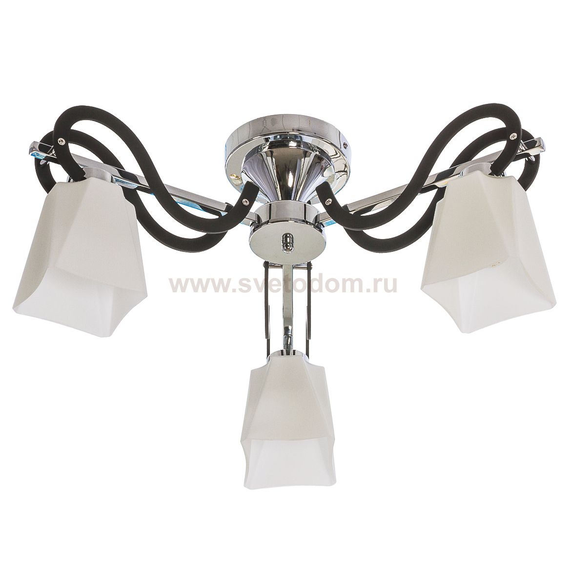 Потолочный светильник Экономсвет 36183/3CR BK WT