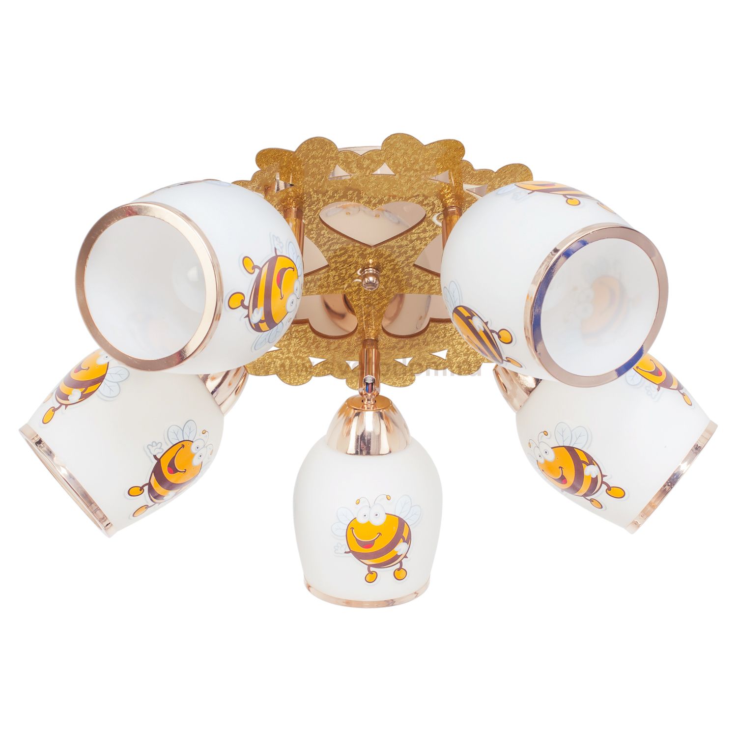 Светильник ЭкономСвет 3622/5FGD+YL WT