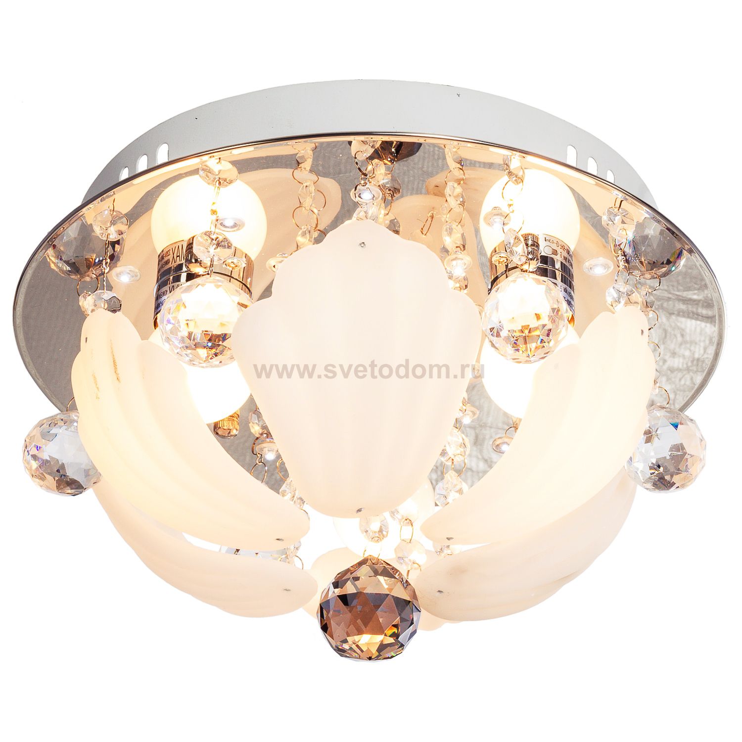 Люстра круглая Экономсвет 3639/3CR RC WTLED