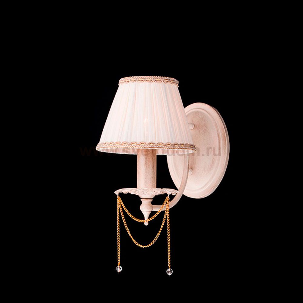 Светильник Eurosvet 3645/1 белый с золотом/прозрачный хрусталь 