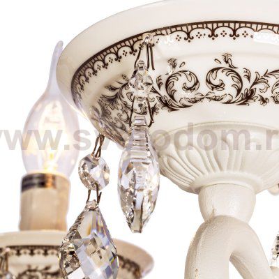 Люстра классическая с хрусталем Экономсвет 36479/5WT