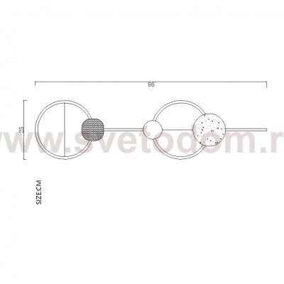 Настенный светильник SHIELD D H140