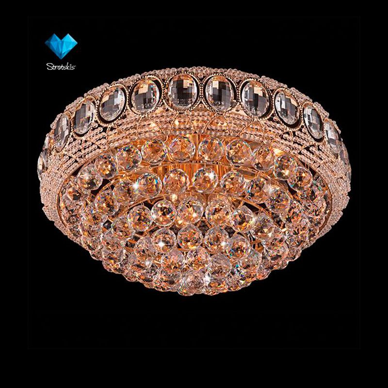 Люстра Eurosvet 3650/12 золото/прозрачный хрусталь Strotskis