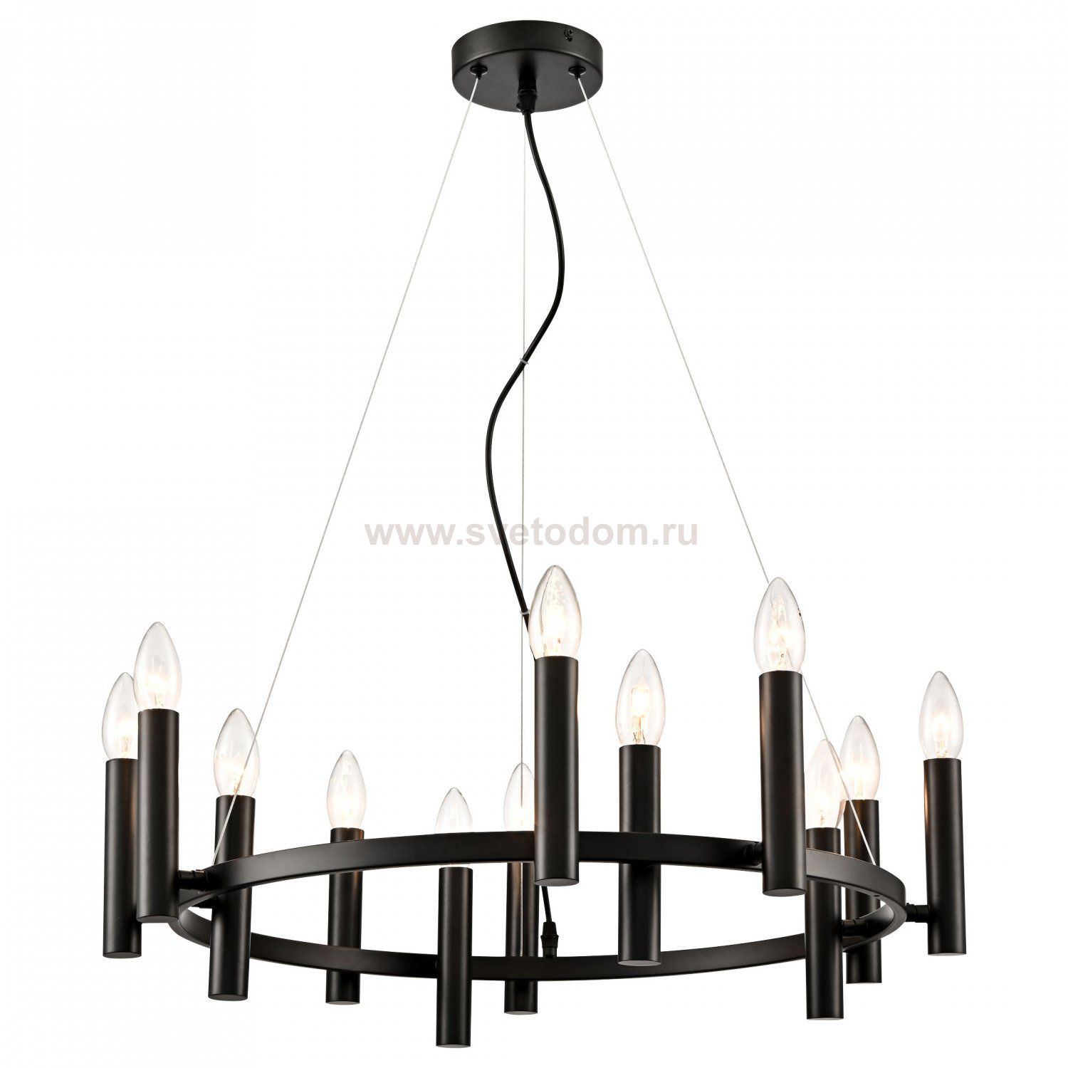 367-023-12 VELANTE Классический стиль светильник подвесной, E14, 12x40W