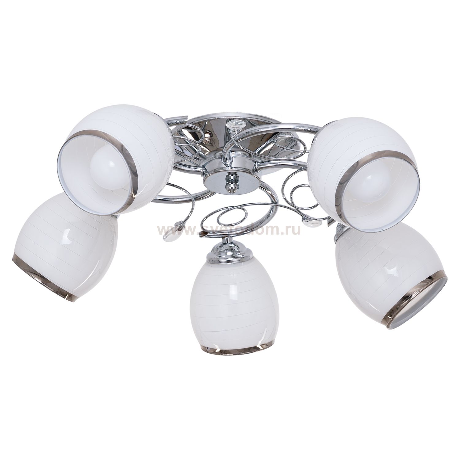 Светильник ЭкономСвет 367/5CR WT