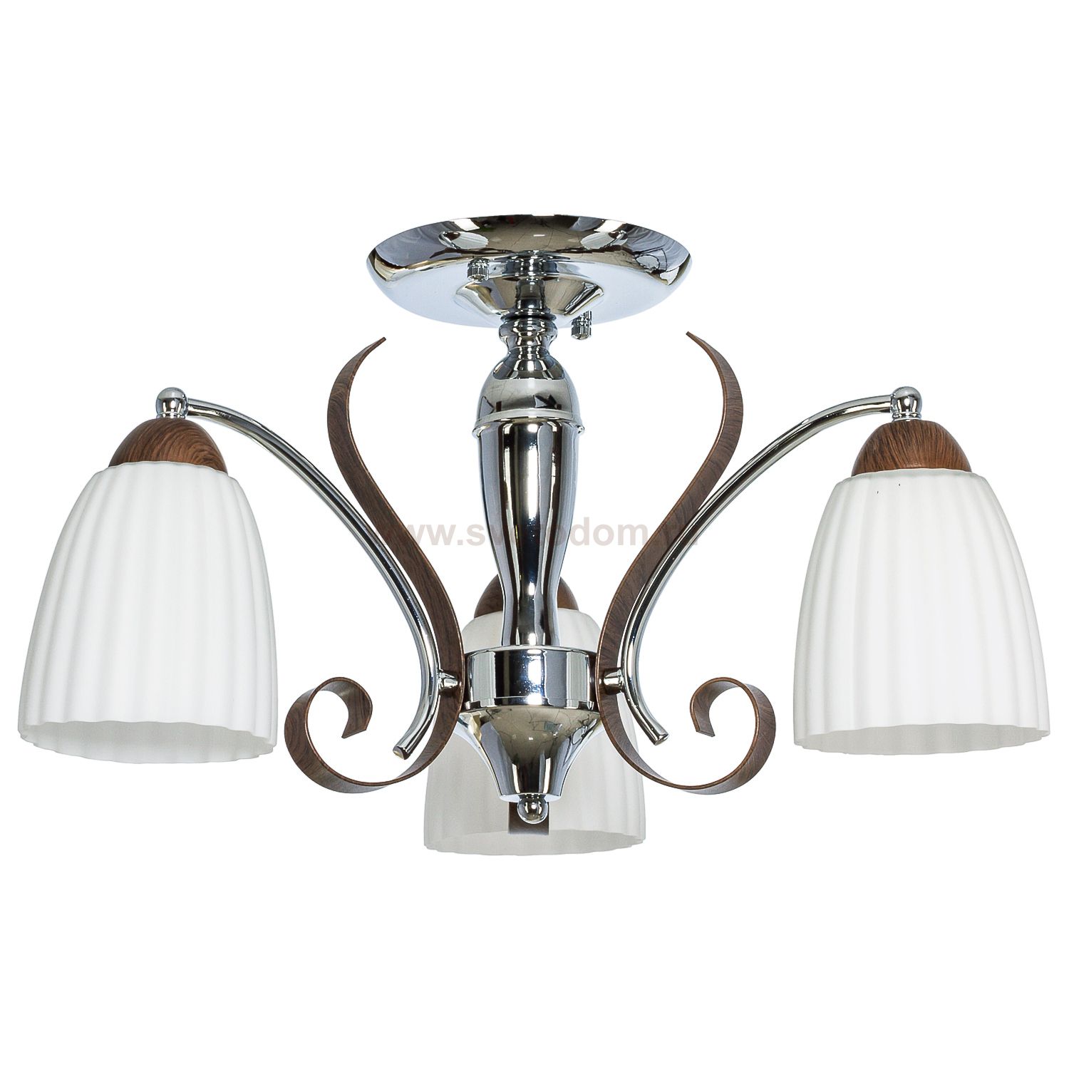 Люстра классическая Экономсвет 36772/3CR+RED WT