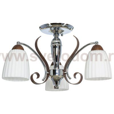 Люстра классическая Экономсвет 36772/3CR+RED WT